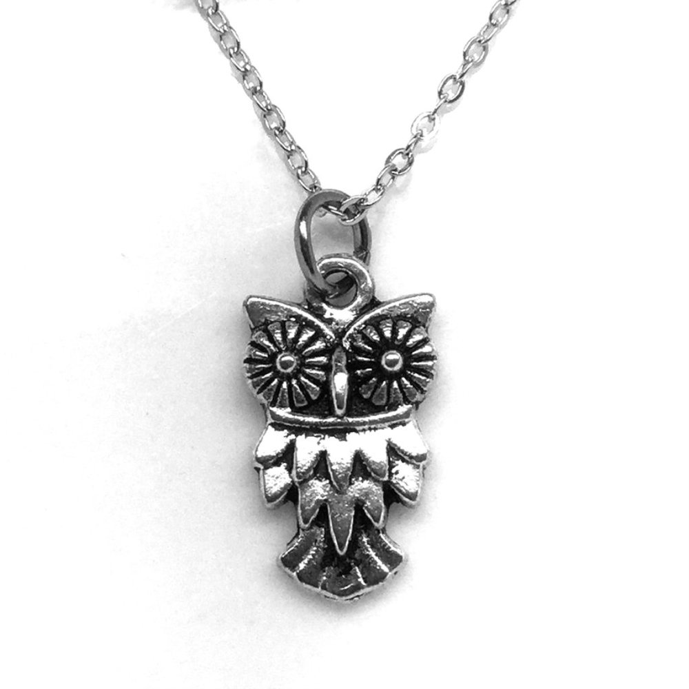 Miniature Owl Charm Necklace